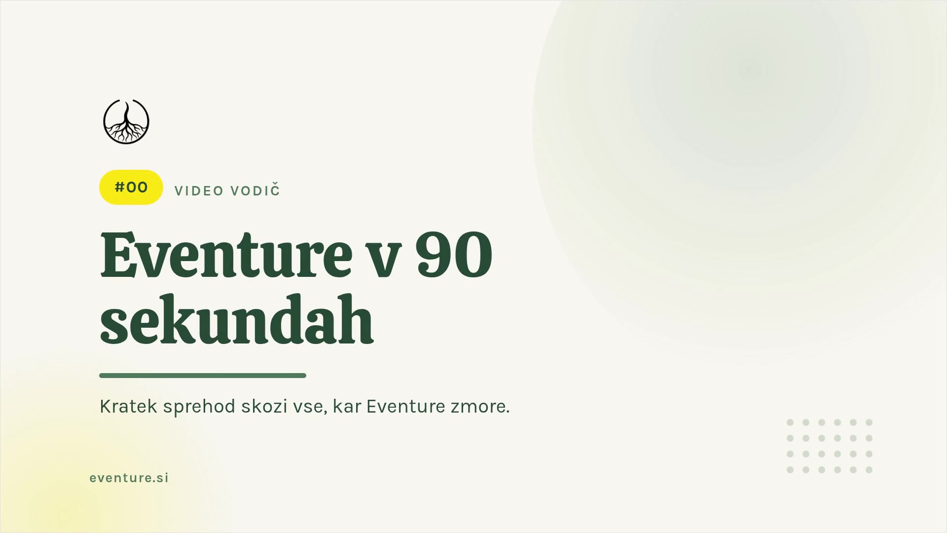 Eventure u 90 sekundi