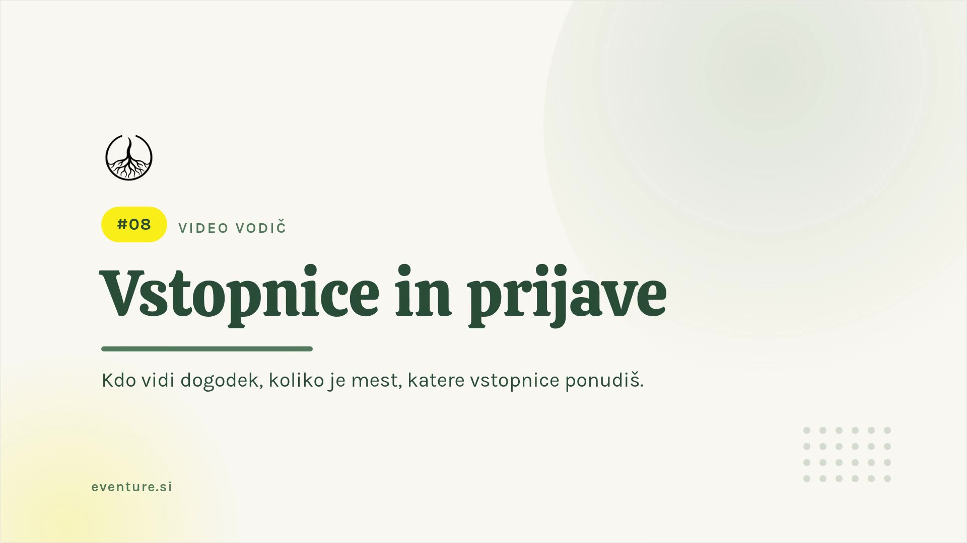 Vstopnice in prijave
